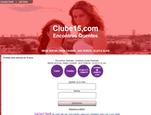 Tablet Screenshot of clube15.com